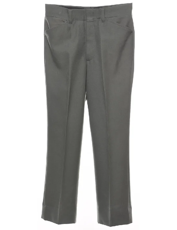 Light Green Tapered Trousers - W32 L29 Trousers Evening Elegant