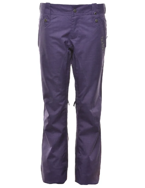 Purple Classic Ski Trousers - W32 L32 Trousers Travel Practical