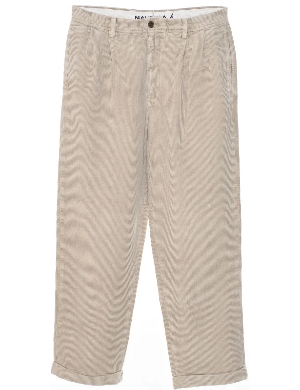 Nautica Corduroy Trousers - W34 L32 Trousers Custom Made