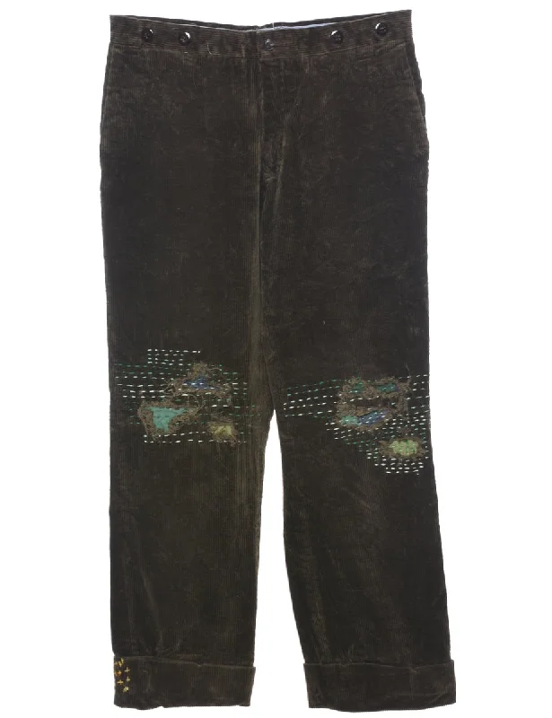 Ralph Lauren Corduroy Trousers - W31 L34 Trousers Seasonal Trendy