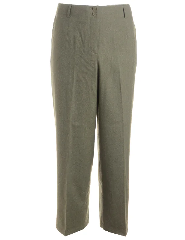 Reworked Cropped Dana Tapered Trousers - W31 Trousers luxurious high-end