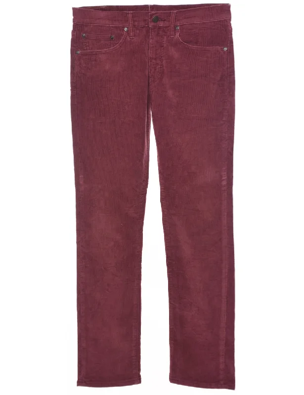 Levi's Corduroy Trousers - W31 L32 Trousers Running Lightweight