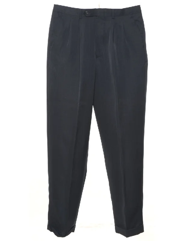 Navy Classic Trousers - W32 L30 Trousers Favorite Customer