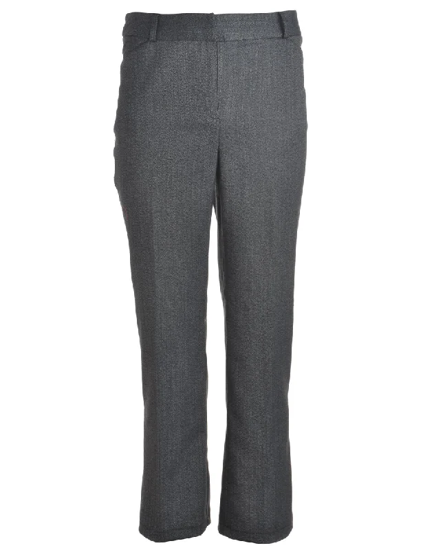 Reworked Cropped Dana Tapered Trousers - W32 Trousers versatile all-occasion