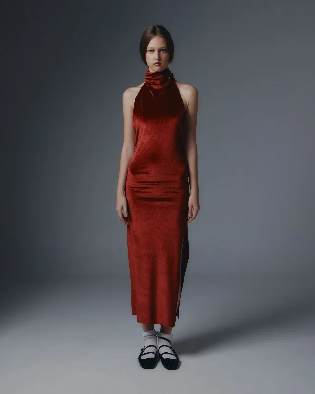 Adrienne velvet dress