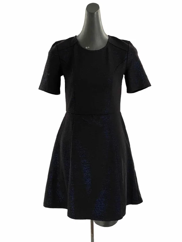AQUA Size S Black Blue Dress