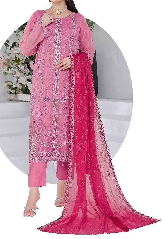Bin Hameed Suffha Luxury Embroidered Chiffon Dress