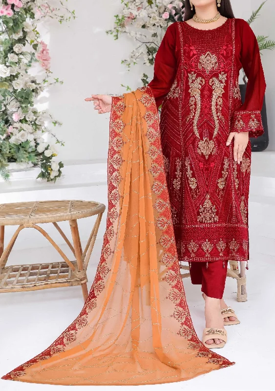 Bin Hameed Suffha Luxury Embroidered Chiffon Dress
