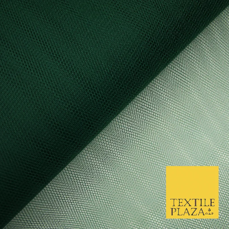 BOTTLE GREEN Premium Quality Tutu Bridal Dress Stiff Net Fabric Tulle Material 60" 5990