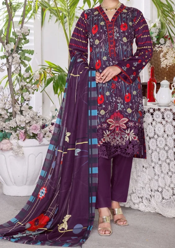Dilkash Ready Made Embroidered Printed Lawn Dress