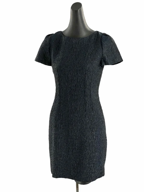 Elie Tahari Size 6 Black Blue Dress
