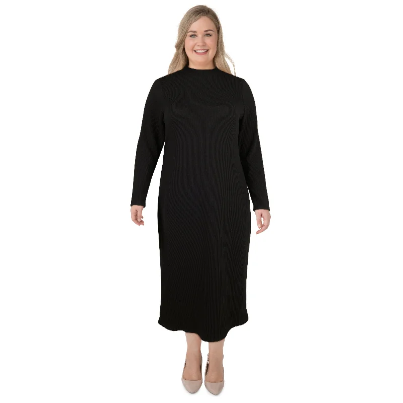 lily morgan Women's Plus Melange Knit Dress