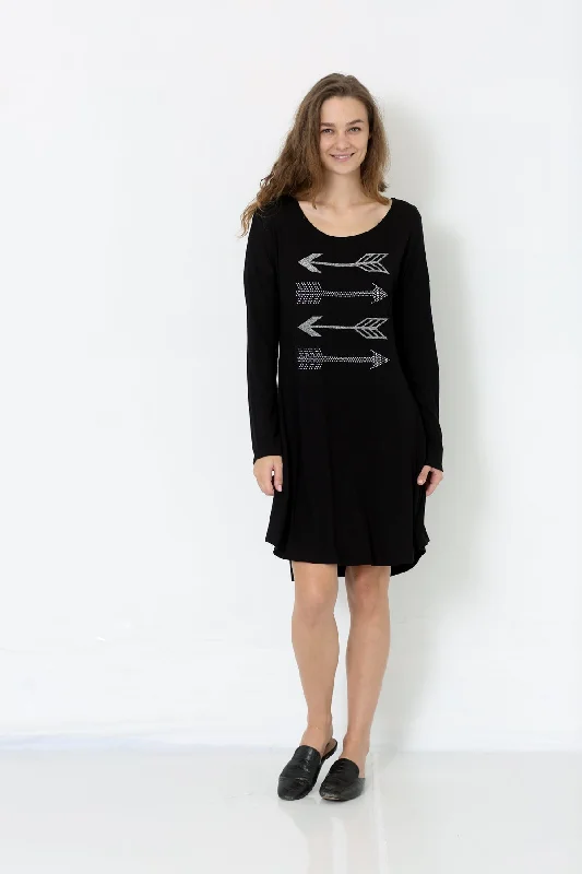 LS HOTFIX HILO RS ALINE DRESS W/PKTS - D2647-J293