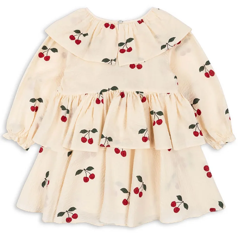 Lunella Dress in Ma Grande Cerise by Konges Slojd