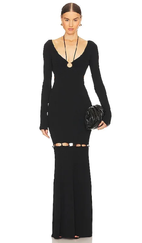Nanushka Varda Dress in Black