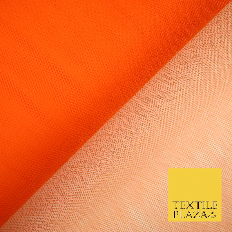 ORANGE Premium Quality Tutu Bridal Dress Stiff Net Fabric Tulle Material 60" 5977