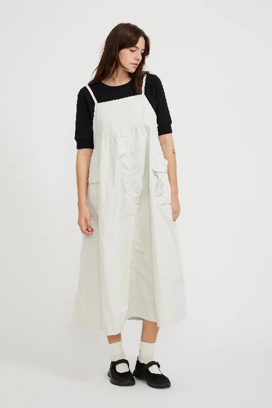 Oversized Cargo Dress Off White