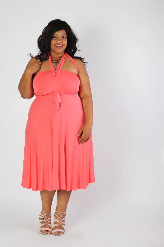 Multiway Dress - Coral