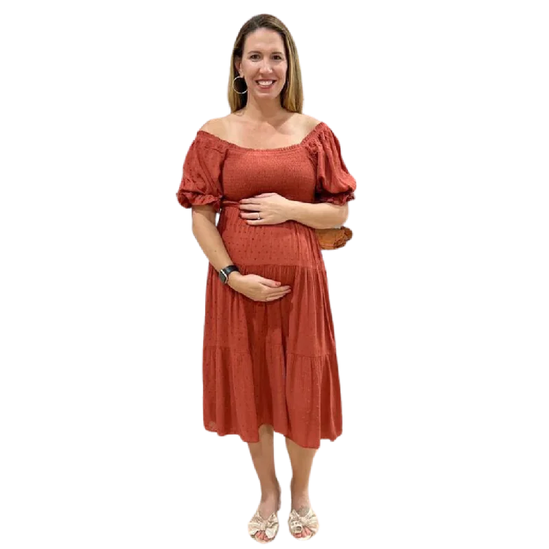 Sofia Dress - Rust