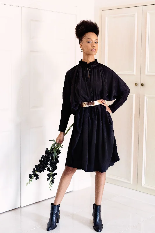Sache Dress - Black Crepe
