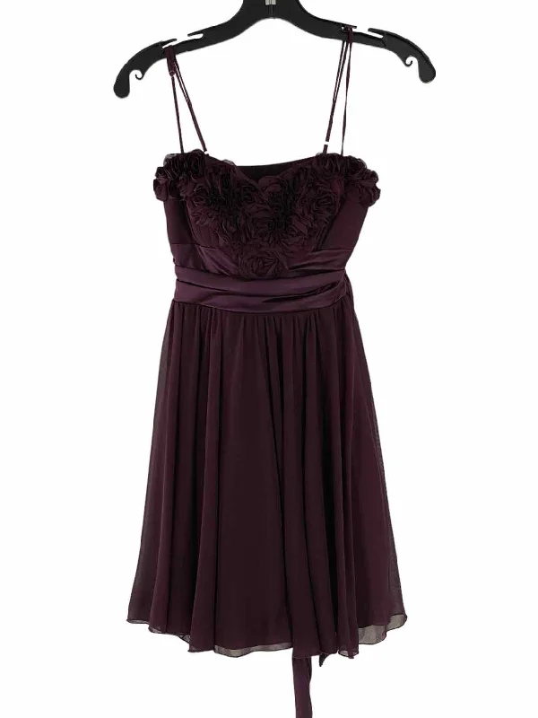 Speechless Size S Eggplant Roses Dress
