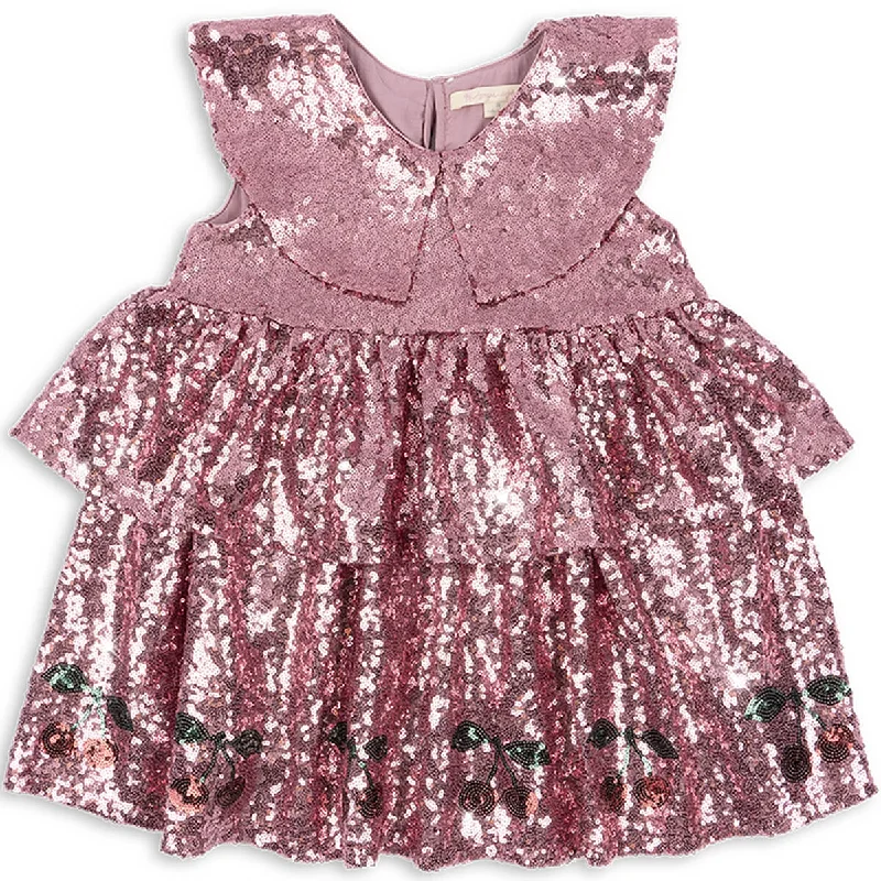 Starla Sequin Dress in Blush by Konges Slojd