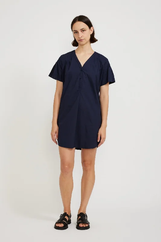 Swan Dress Dark Navy