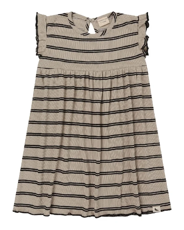 The Retro Rib Stripe Dress - KIDS