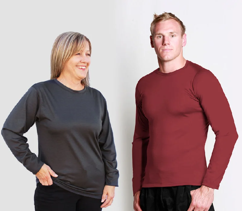 #111 Long Sleeve Crew Neck Merino T-Shirt 175gsm Notch Collar Peter Pan Collar Cowl Neck #111 Long Sleeve Crew Neck Merino T-Shirt 175gsm Notch Collar Peter Pan Collar Cowl Neck