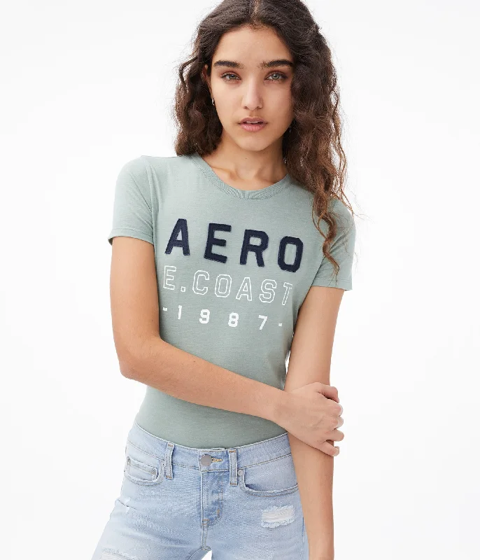 Aeropostale Aero East Coast Graphic Tee Front Pockets Side Pockets Patch Pockets