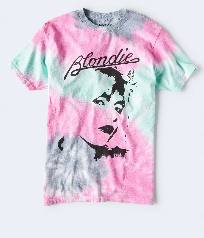 Aeropostale Blondie Tie-Dye Boyfriend Graphic Tee*** Nylon Fabric Polyester Fabric Spandex Fabric