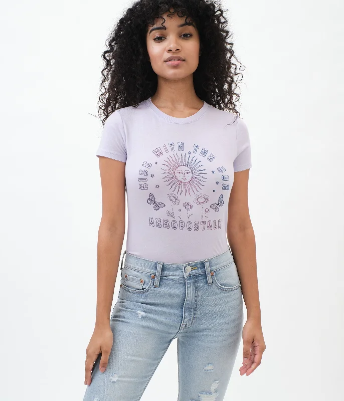 Aeropostale Rise With The Sun Graphic Tee Fashionable Trendy Casual