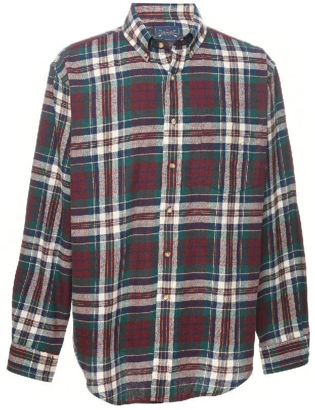 Arrow Checked Shirt - L Modern Contemporary Chic