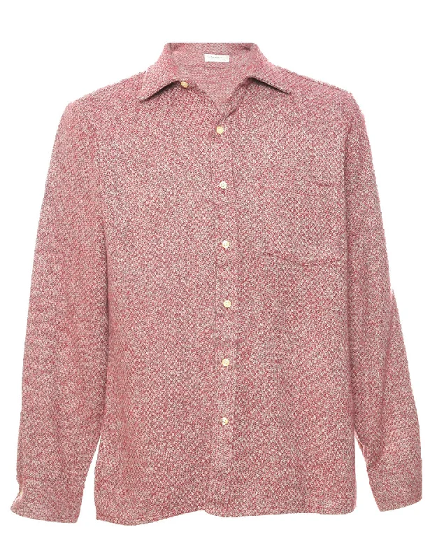 Arrow Flannel Shirt - M Hooded Caped Shawl Collar