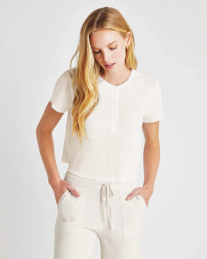 Bethany Henley Tee - Moonstone Sequined Glittery Shiny