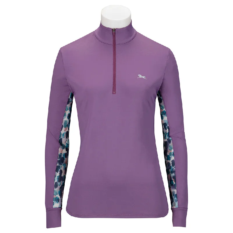 EL314 RJ Classics Ella Ladies’ Long Sleeve Icefil Schooling Shirt Grape Jam Zippered Front Buttoned Front Snap Front EL314 RJ Classics Ella Ladies’ Long Sleeve Icefil Schooling Shirt Grape Jam Zippered Front Buttoned Front Snap Front