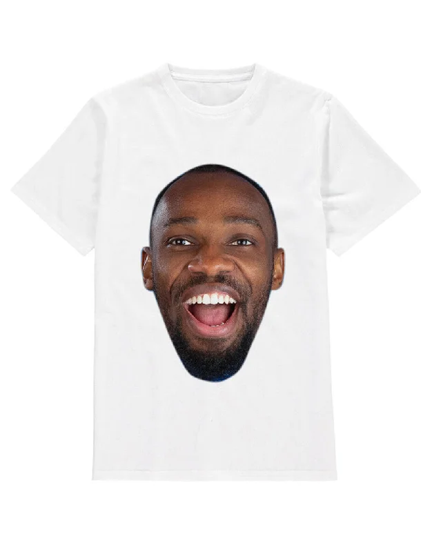 Face T-Shirt Asymmetrical Pockets Print