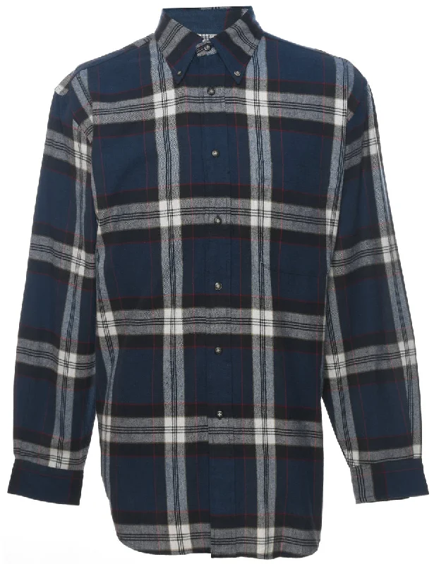Izod Checked Shirt - M Knit Fabric Woven Fabric Fleece Fabric