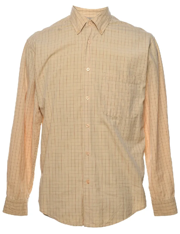 Izod Checked Shirt - S Faux Fur Fabric Real Fur Fabric Shearling Fabric