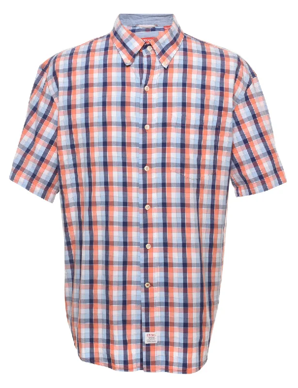 Izod Checked Shirt - XL Fleece Fabric Down Fabric Feather Fabric