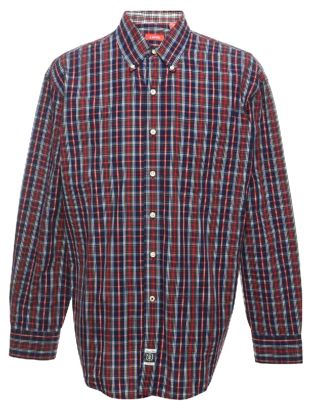 Izod Checked Shirt - XL Nylon Fabric Polyester Fabric Spandex Fabric