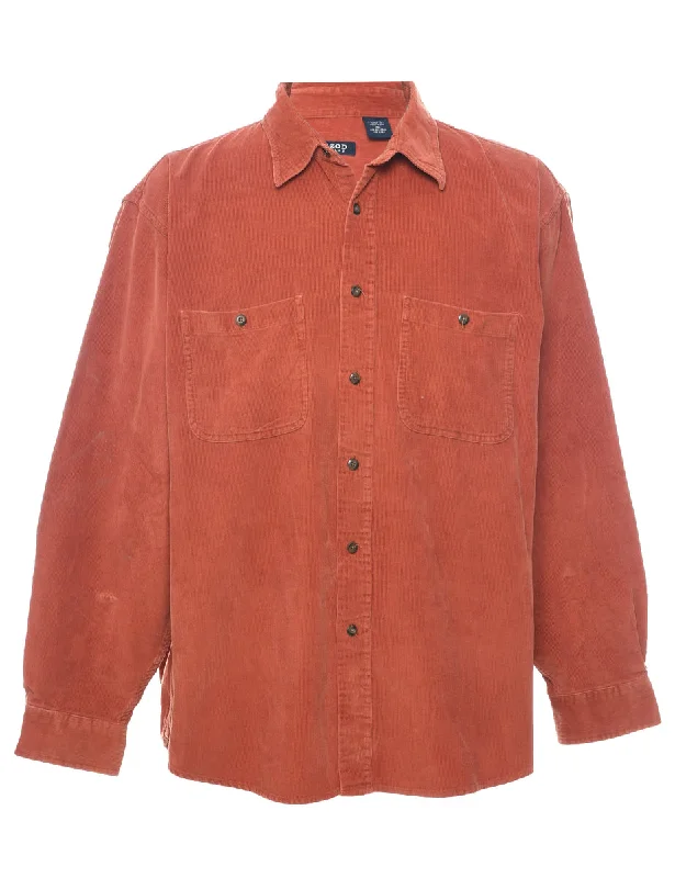 Izod Corduroy Shirt - XL Embroidered Appliqued Beaded