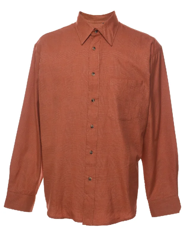 Izod Shirt - L Polka Dot Checkered Tartan