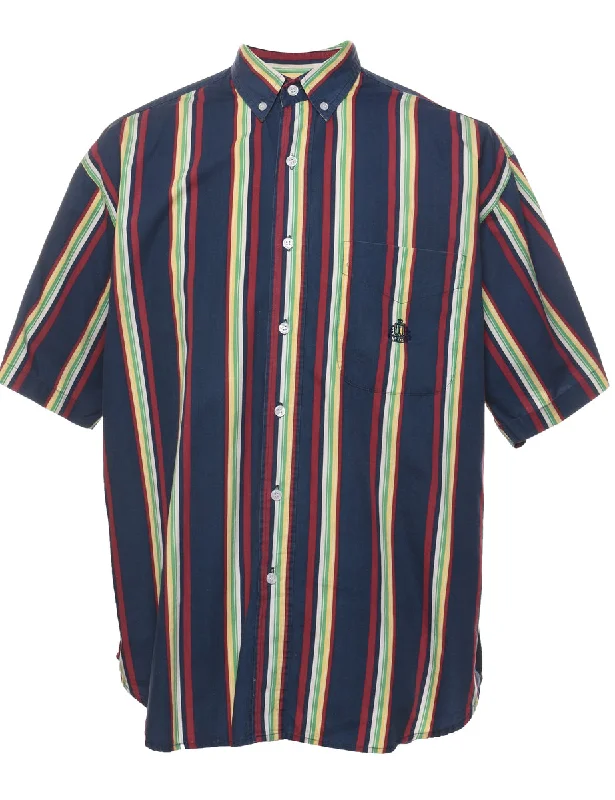 Izod Striped Shirt - M Collared Crew Neck Turtle Neck