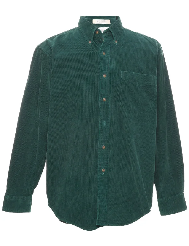John Ashford Corduroy Shirt - M Seamless Knitted Crochet