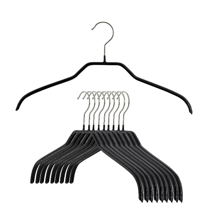 Silhouette Shirt Hanger, 41-F, Black Layered Multi-layer Single Layer