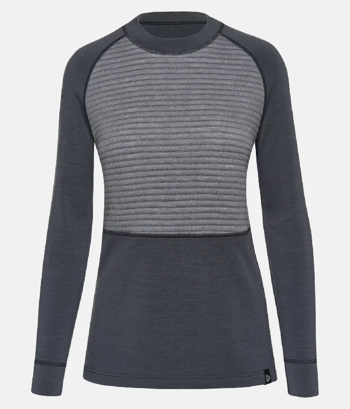 Women's Merino Arctic Hybrid LS Shirt V-Neck T-Shirt Long Sleeve Cotton