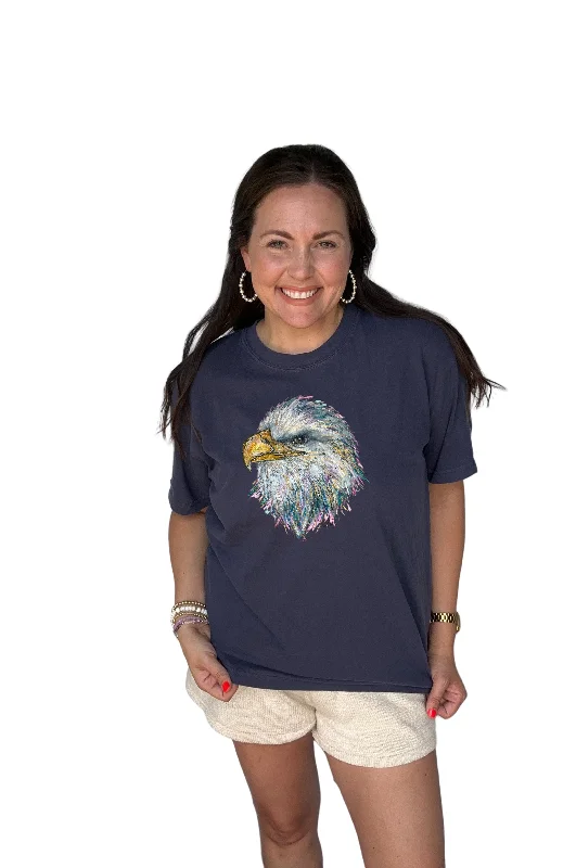 School Spirit Comfort Colors Mascot Tee EAGLES (PRE-ORDER) Anti-Pilling Machine Wash Handmade