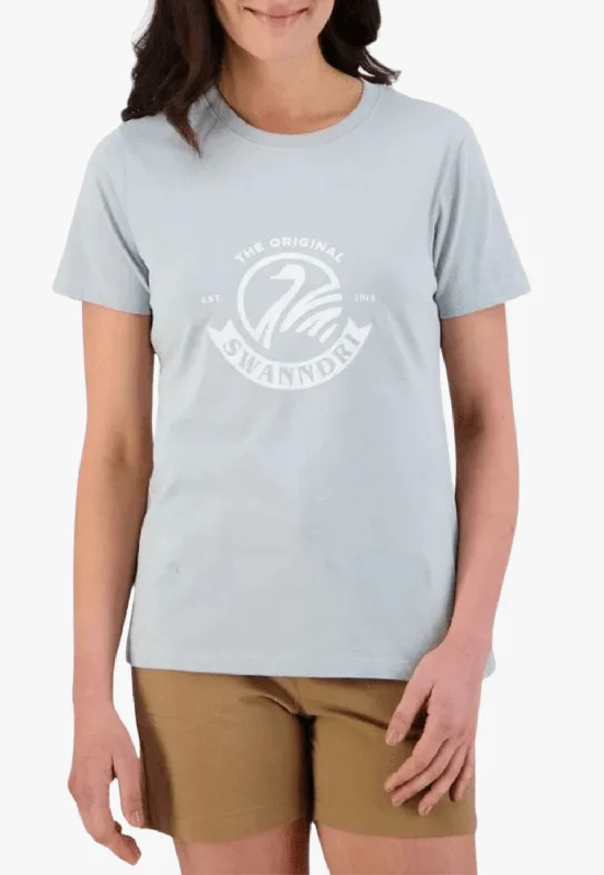 Swanndri Womens Heritage Logo Tee Fleece Nylon Spandex