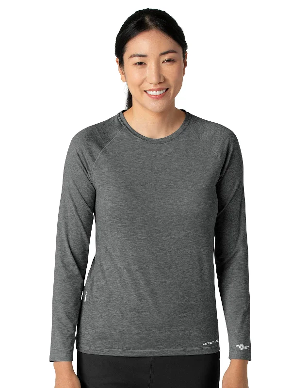 Women's Performance Long Sleeve Tee Collared Crew Neck Turtle Neck